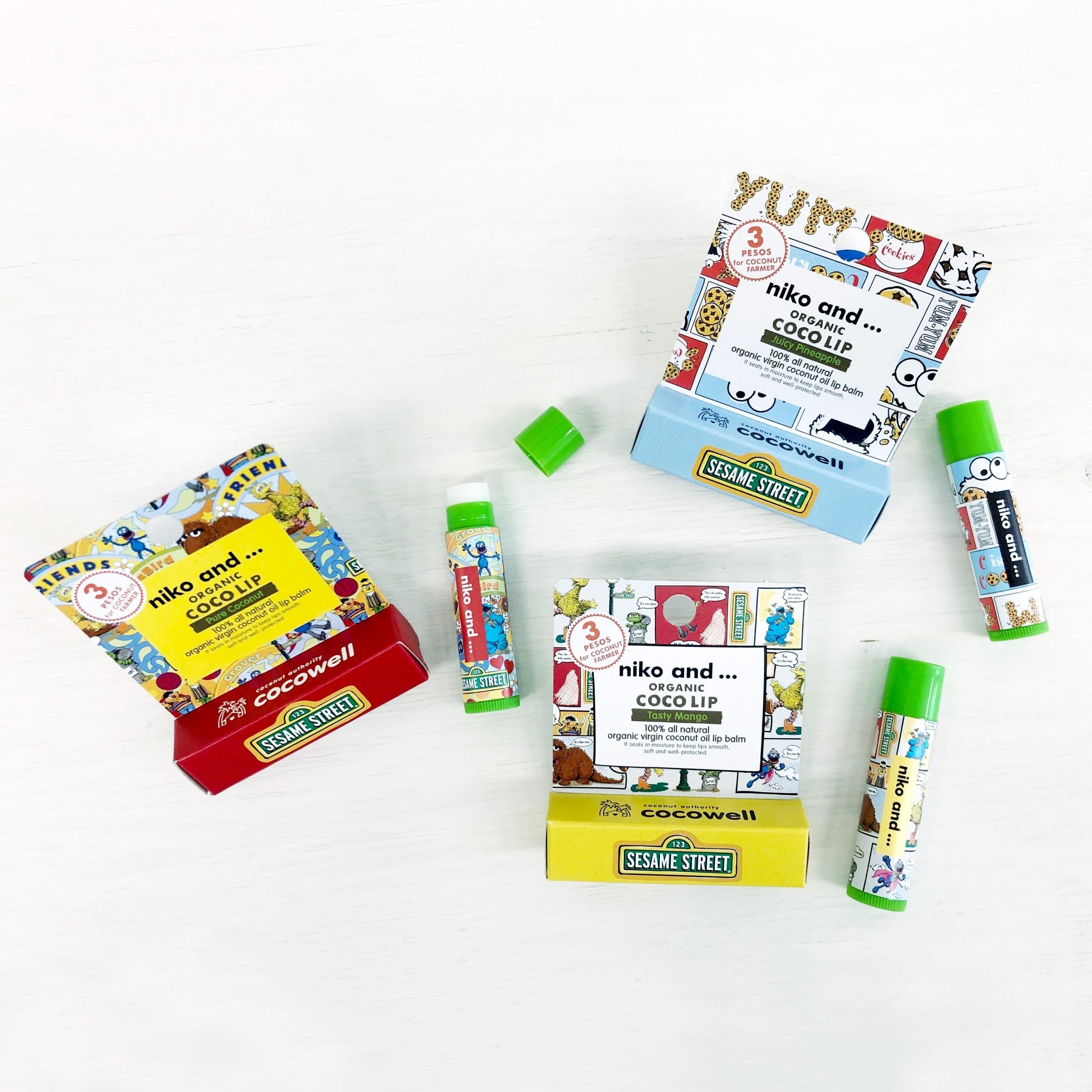 “ニコアンド×セサミストリート×ココウェル” 「NKオーガニックココリップ」3種が新発売。