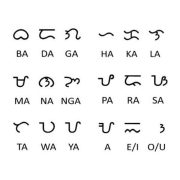 フィリピンの古代文字「バイバイン」。