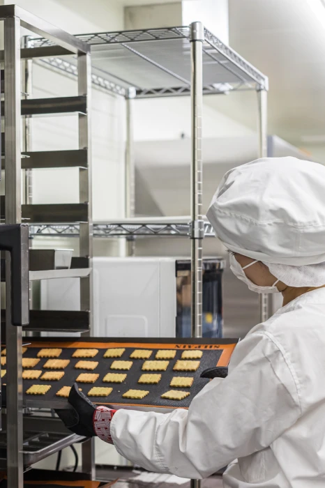 焼き菓子の製造工程