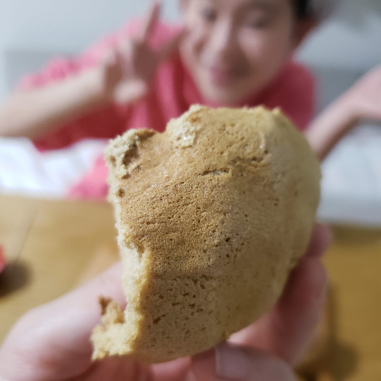 雲パンと笑顔の娘
