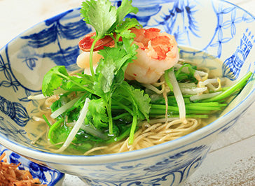 セリとエビの汁麺