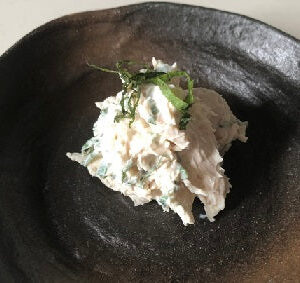ささみと大葉の豆乳クリームチーズ和え