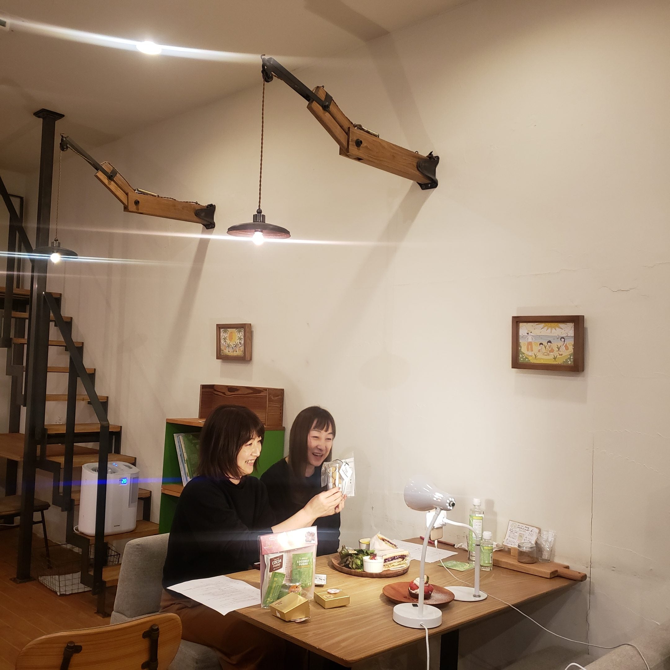 コメント対応中の配信風景