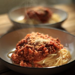 ココナッツオイルで作るミートソース