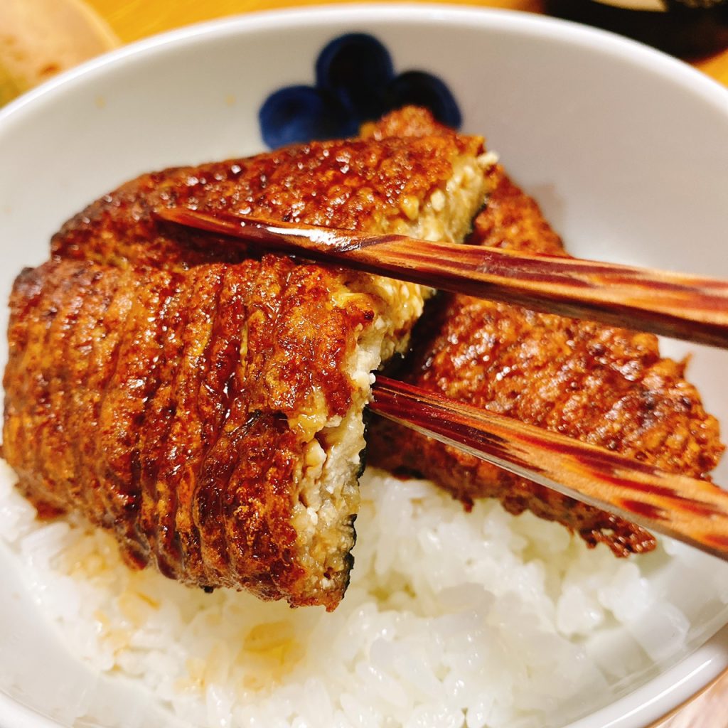 完成したプラントベース鰻もどき