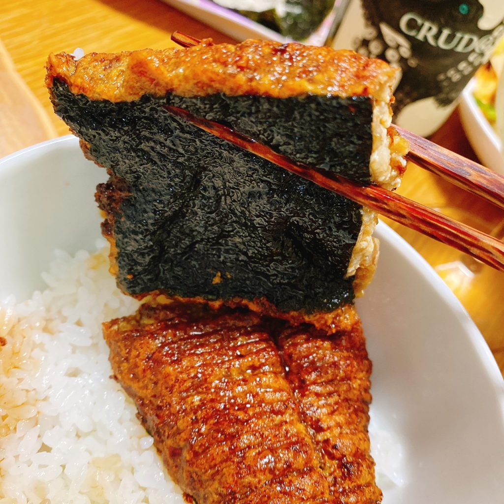 鰻もどきの盛り付け