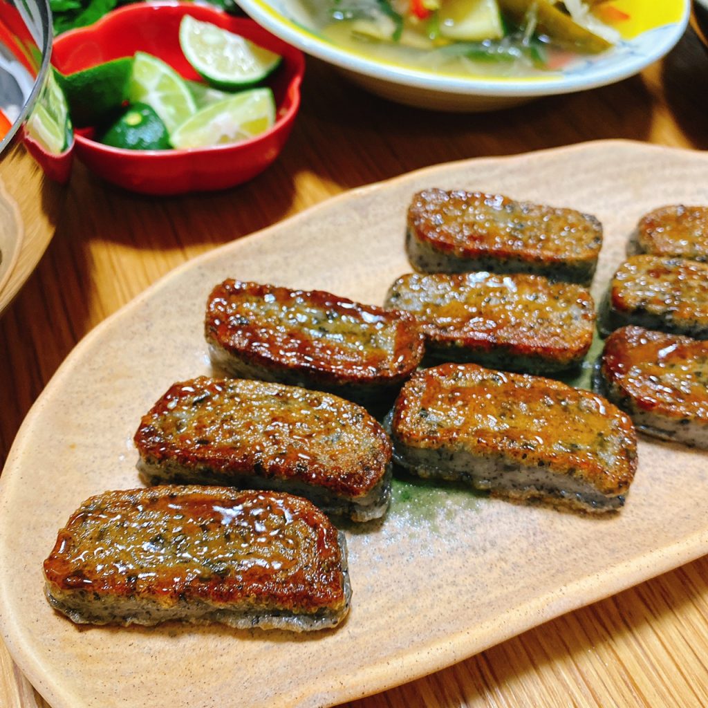 味噌と合わせた田楽の仕上がり