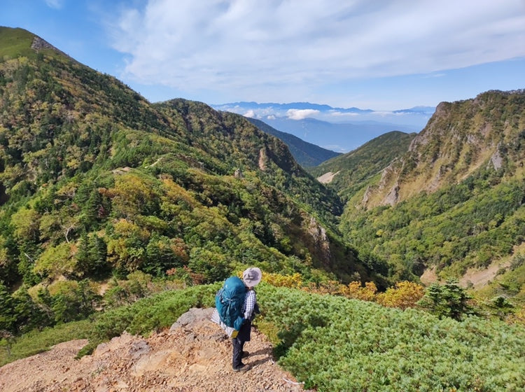 くじゅう連山の縦走とテント装備の様子