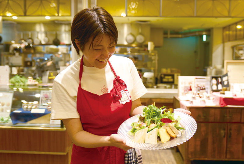 店内で提供されるオーガニック料理の一例