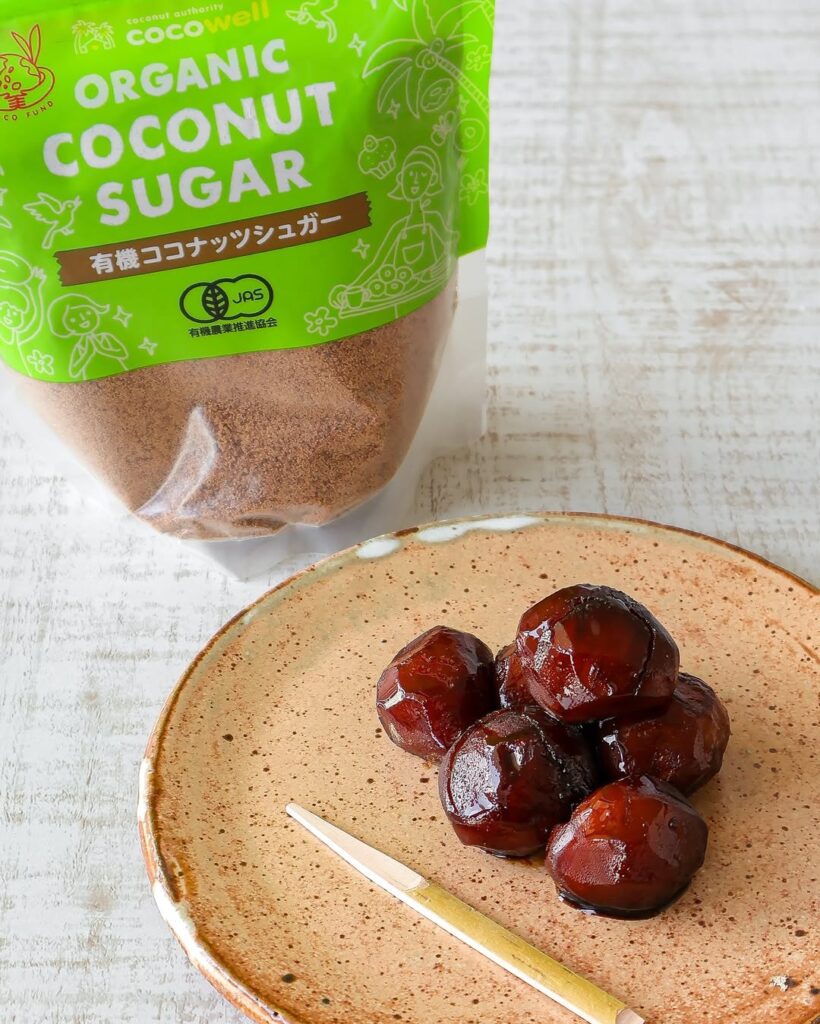 ココナッツシュガーで作る栗の甘露煮