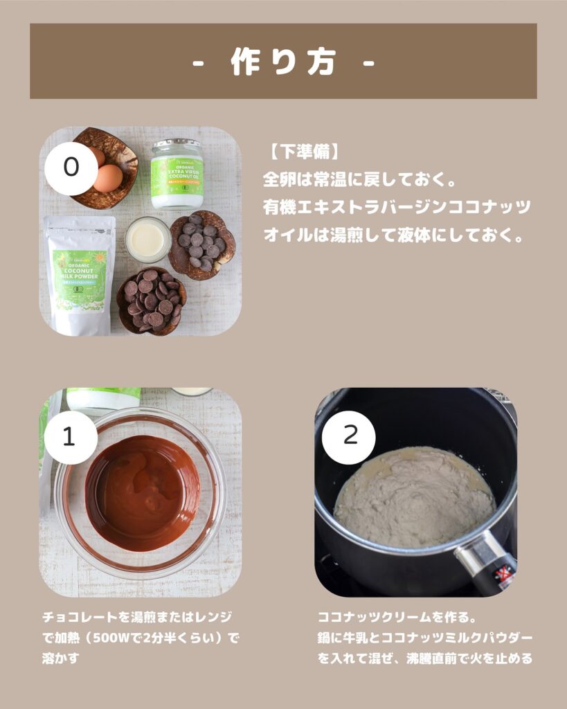 材料少なめで簡単！濃厚ショコラテリーヌレシピ