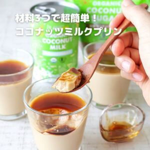 【保存版】材料3つで完成！ぷるぷる極上ココナッツミルクプリン