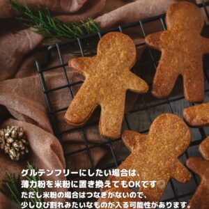 混ぜて焼くだけ！ココナッツ香るジンジャーブレッドクッキー