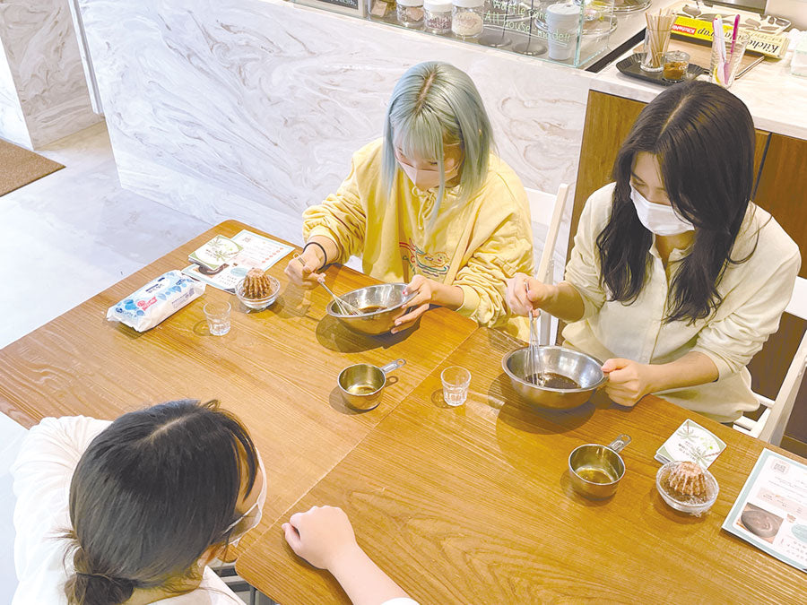チョコ作りイベントの様子